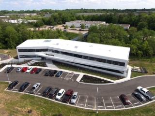 Balluff Co. drone photo of HQ