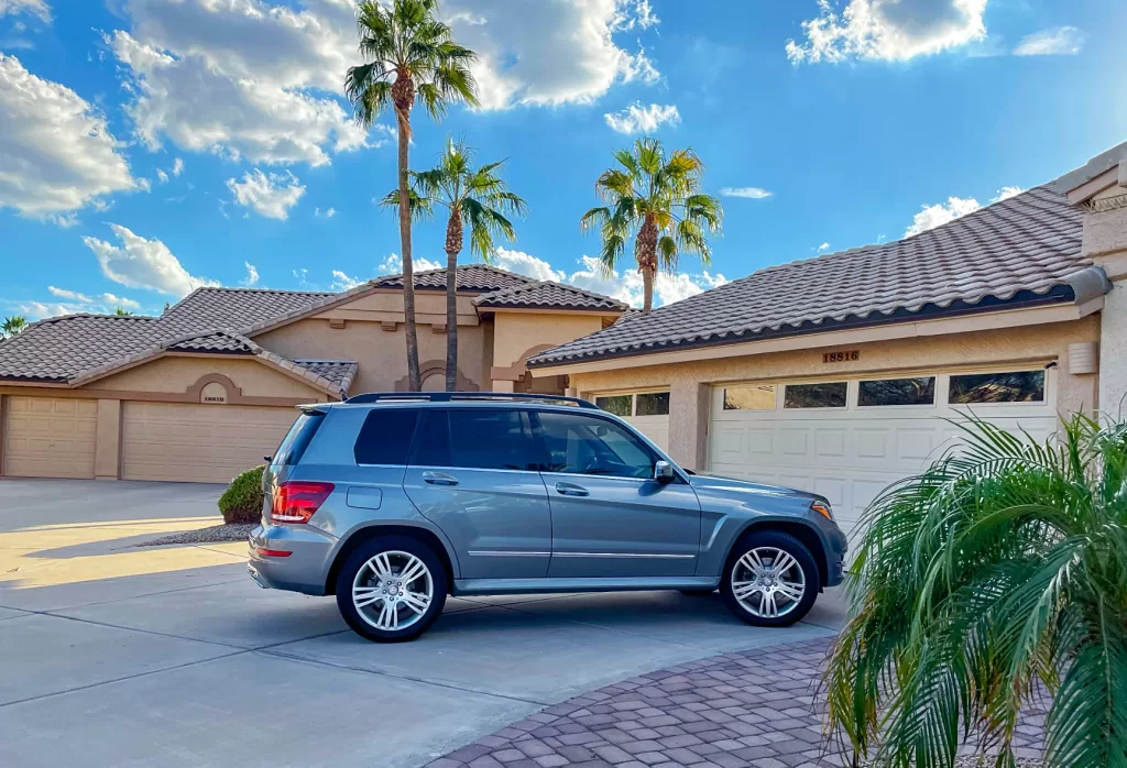 SUV in Phoenix driveway