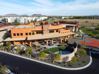 Mountainside Fitness building from air