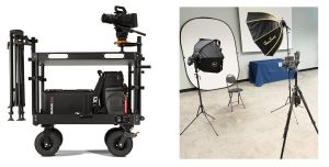 studio on wheels mobile photography studio set up for Phoenix headshot photographer Art Dickinson