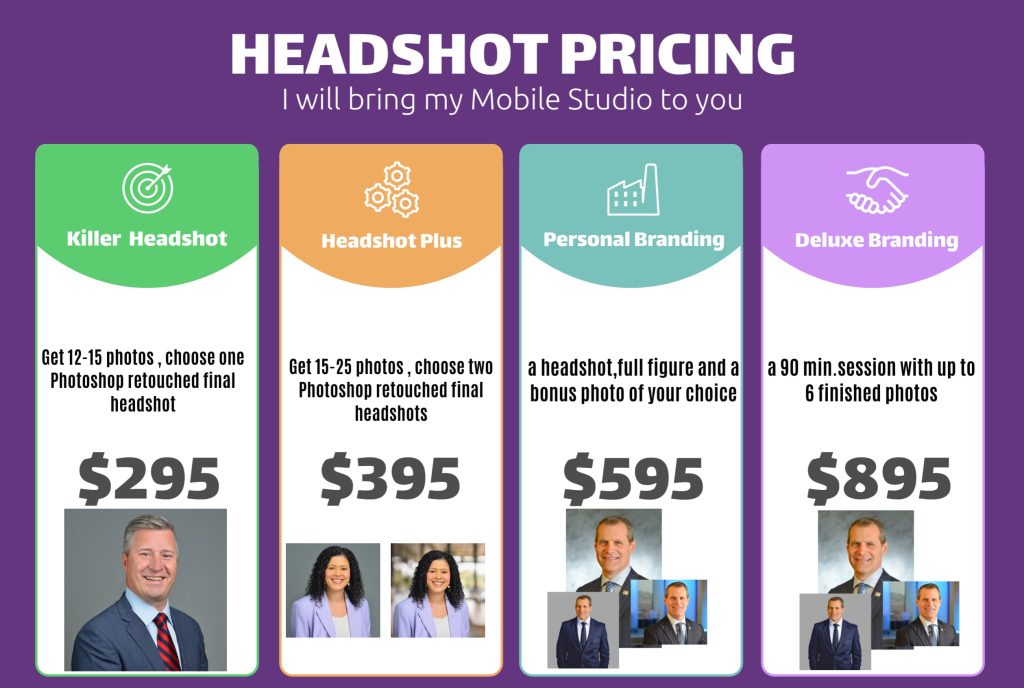 Headshot Pricing Headshot Pricing