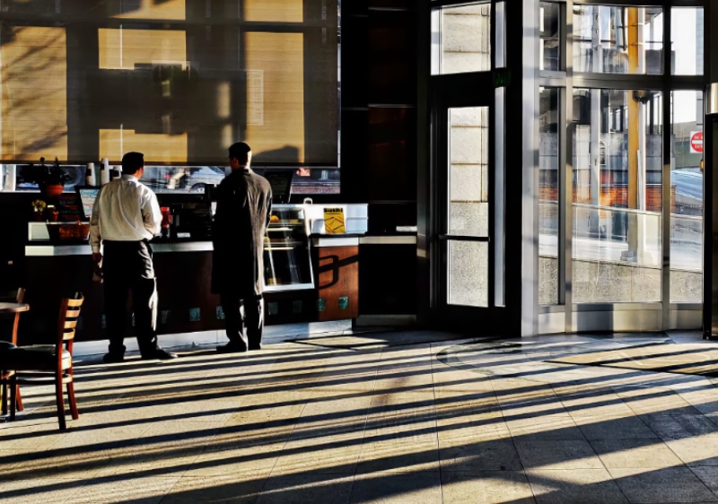 experience People standing in phoenix coffee shop